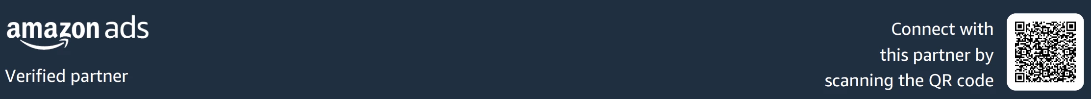 Amazon Ads Verified Partner - scan to connect
